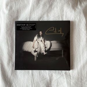 SEALED Billie Eilish Signed When We all Fall Asleep Where Do We Go? CD
